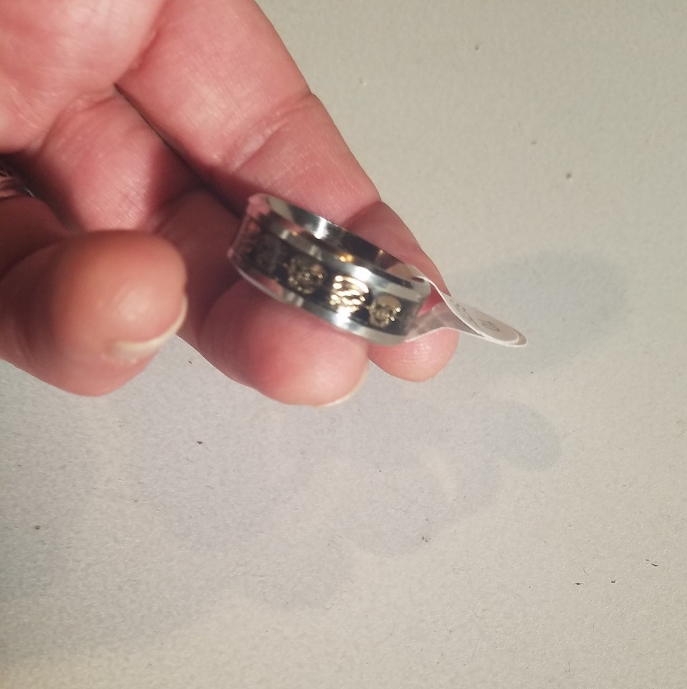 SKULL RING TITANIUM STAINLESS - Picture 6 of 6